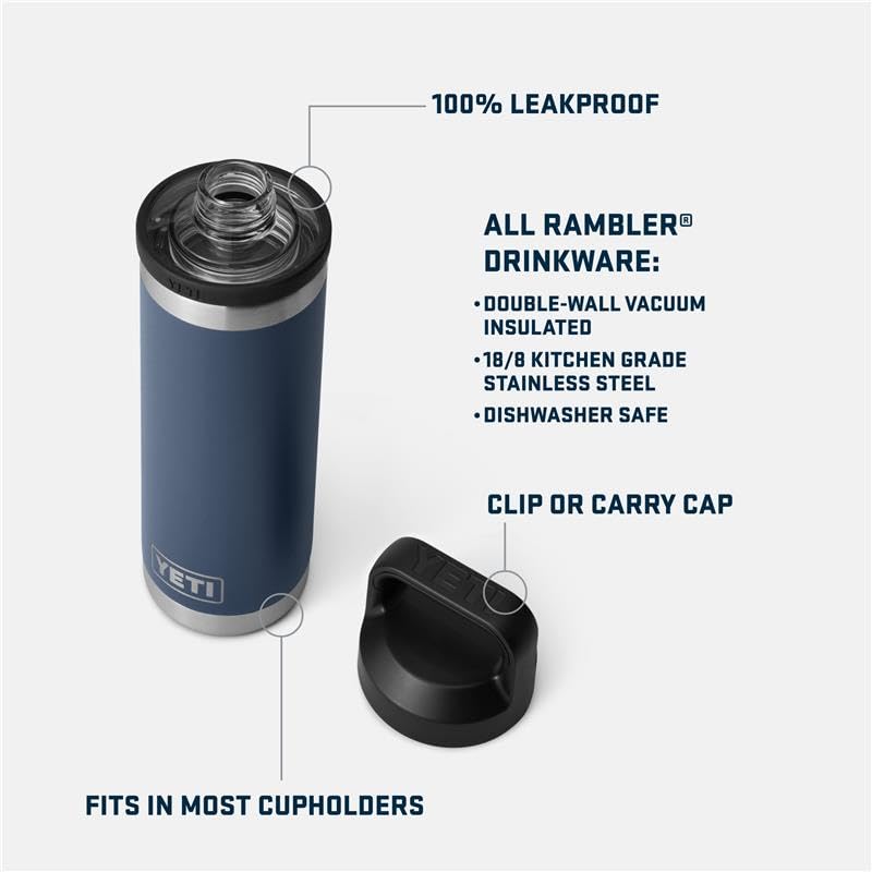 18 oz Vacuum Insulated Stainless Steel Bottle with Chug Cap E63440