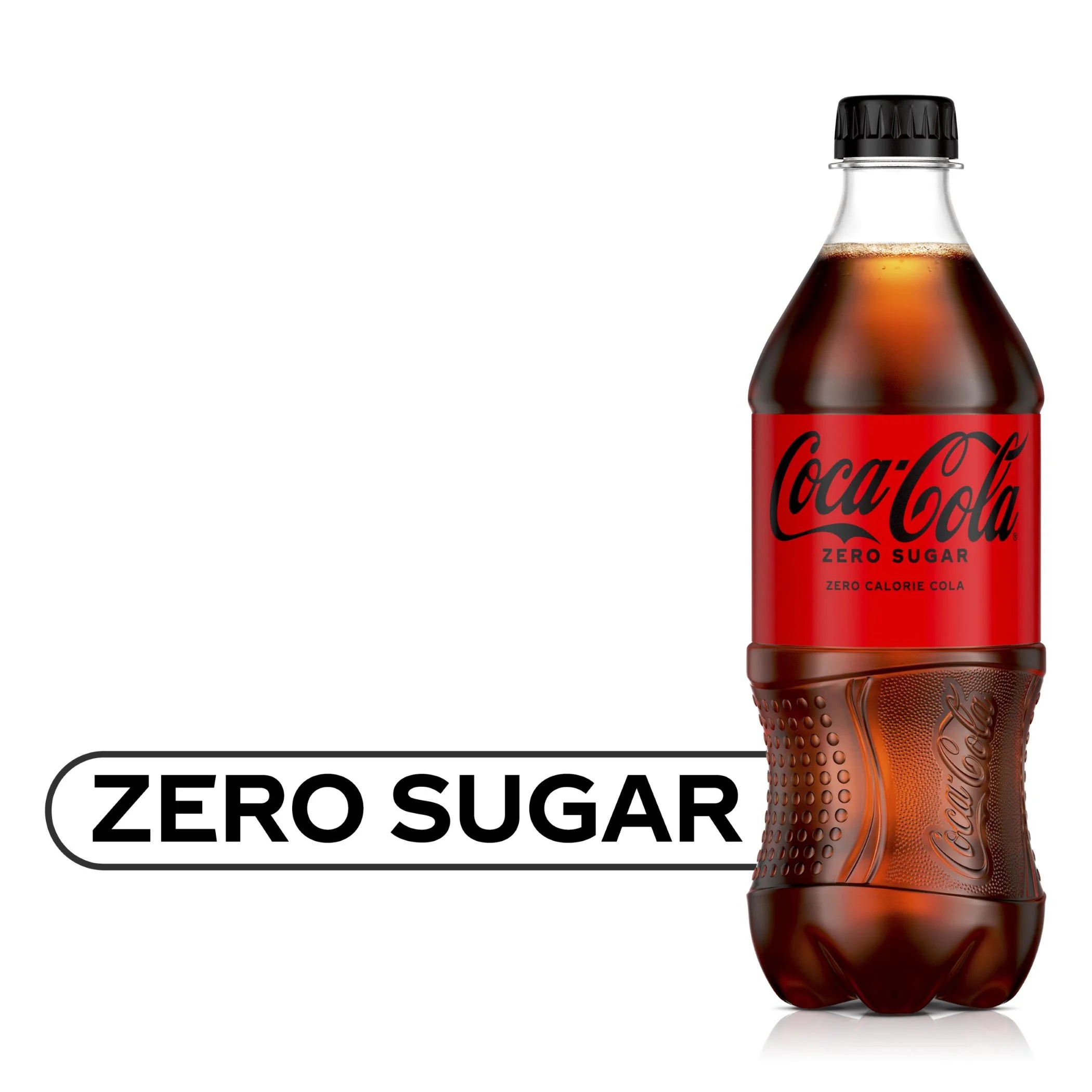 Zero Sugar Soda, 20 Fl Oz Bottle, Pack of 10 F9294