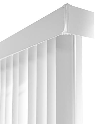 Vertical Blinds for Doors, Blackout Window Shade, Vinyl 78"W x 84"H Z728161