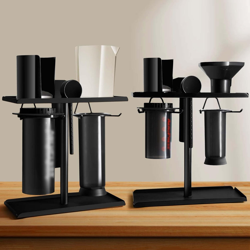 Metal Coffee Caddy Stand for AeroPress XL and Accessories, Black G844