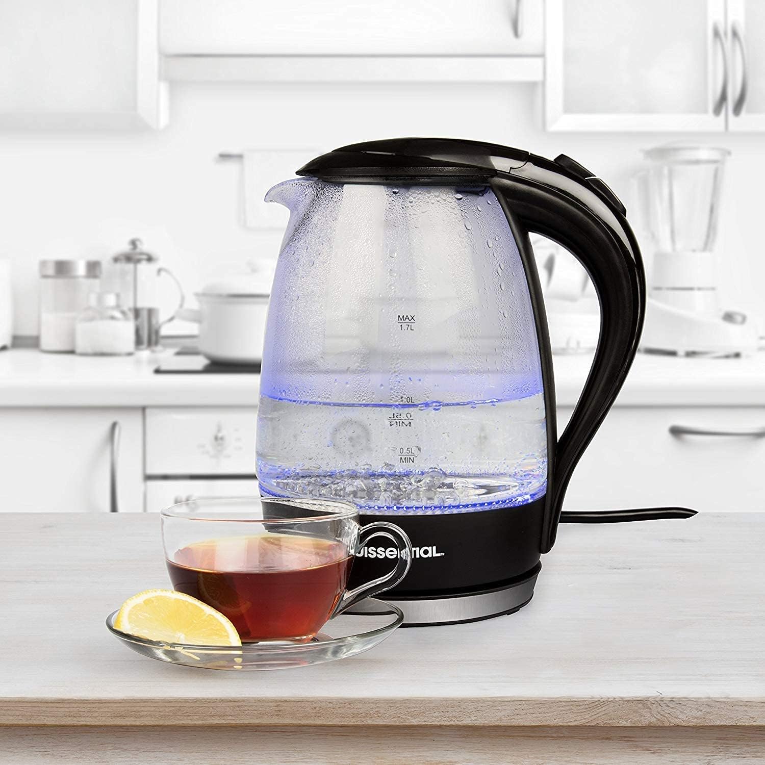 Electric Water Kettle 1.7L, Cordless with Auto Shut-Off, Black A99751