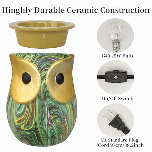 Owl Wax Melt Warmer Electric, Scented Wax Burner, Candle Warmer R888