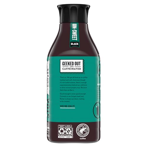 Cold Brew Coffee, Unsweetened Black Coffee, 48 FL OZ B94014