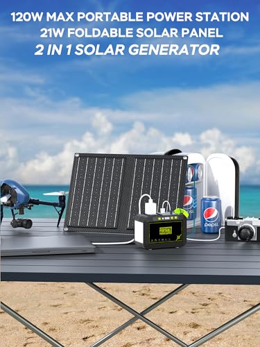 Portable Power Station 88Wh Camping Lithium Battery Solar Generator Fast Charging with AC Outlet N28722
