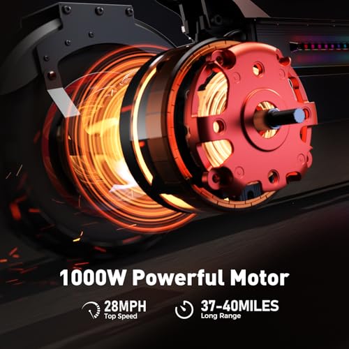 Electric Scooter for Adults, 28 MPH Top Speed, 40 Mile Range, Foldable E883