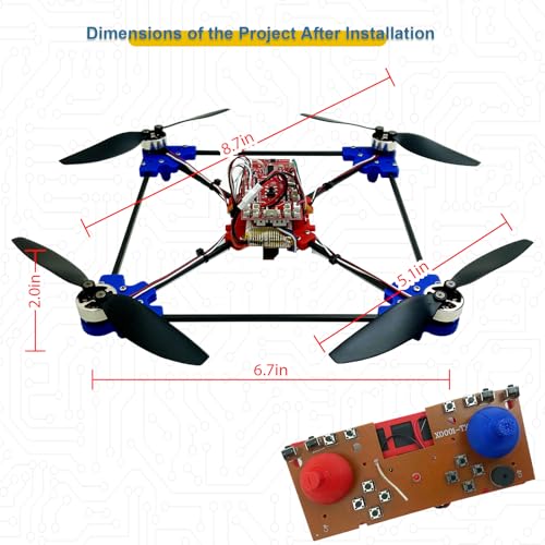 DIY Quadrotor Drone Kit with Brushless Motor for STEM Learning Q8265