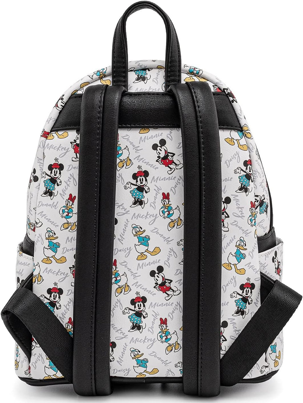 Disney Mickey Minnie Mouse Donald Daisy Mini Backpack Handbag White Q967
