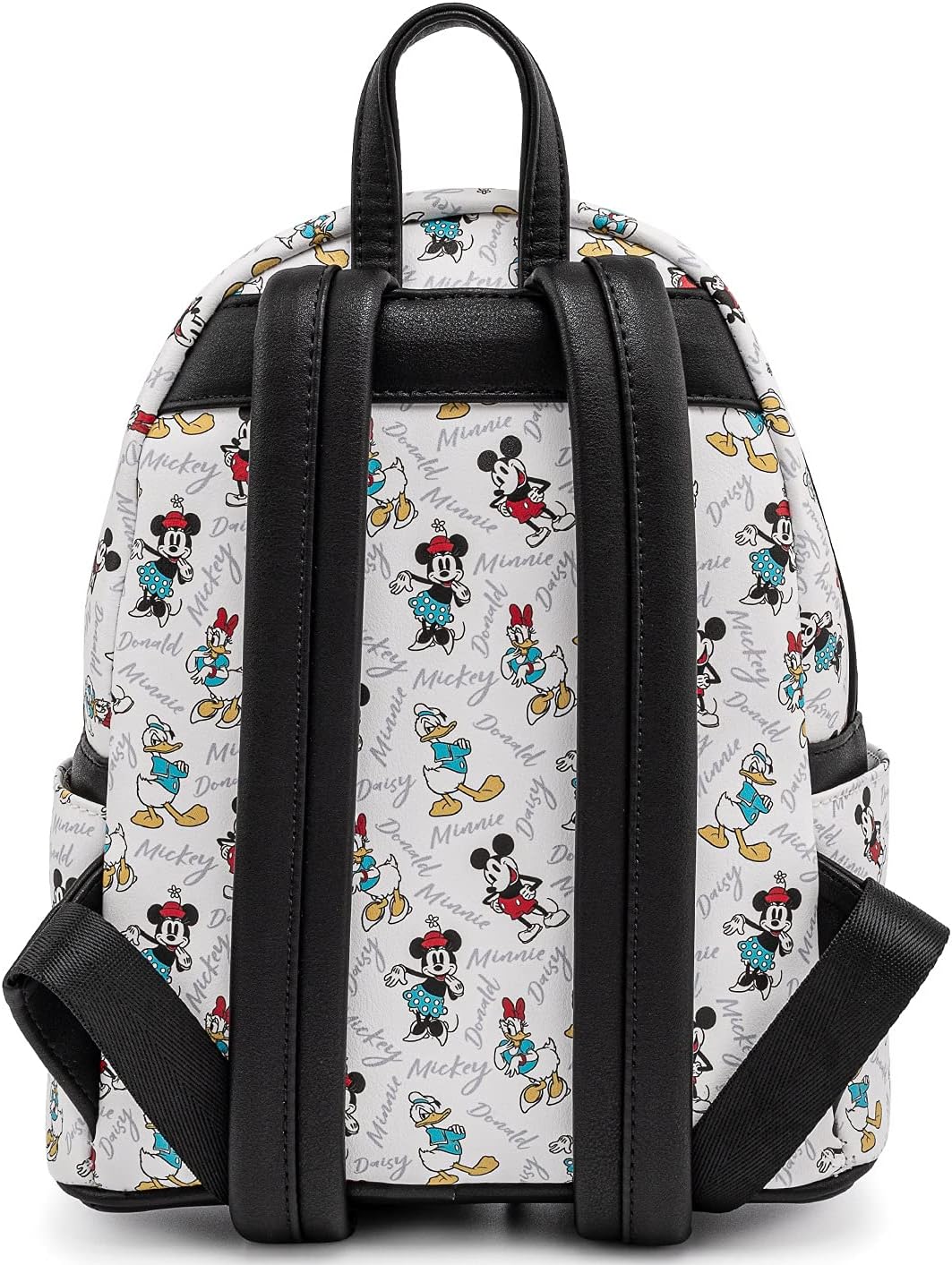 Disney Mickey Minnie Mouse Donald Daisy Mini Backpack Handbag White Q967