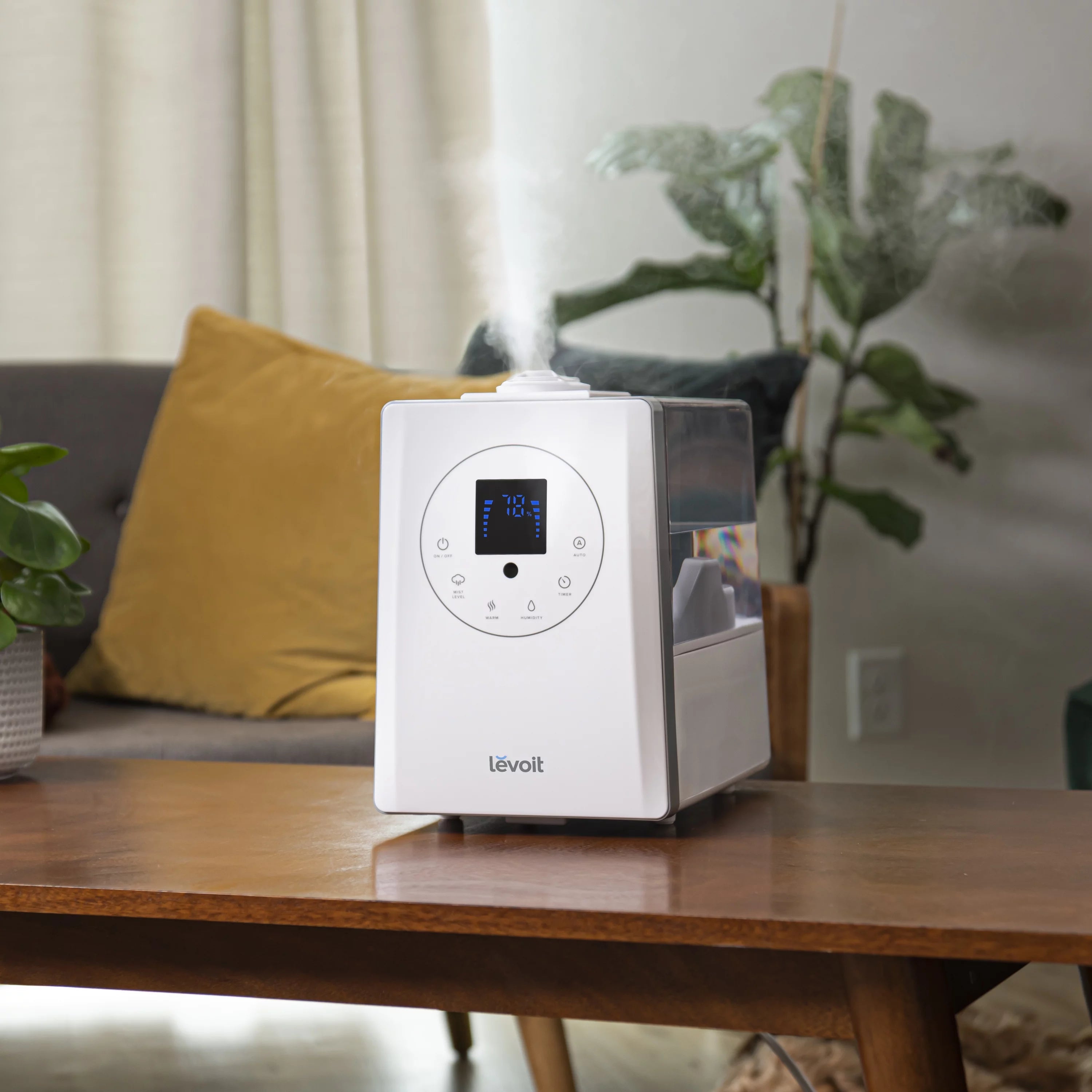 Warm and Cool Mist Humidifier, 6L, 753 sq ft E9452