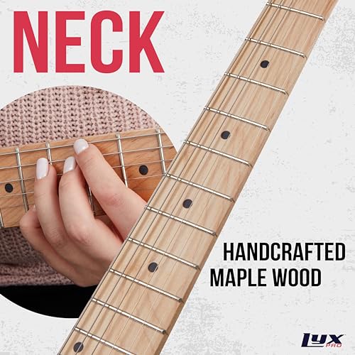 39" Electric Guitar, Full-Size Paulownia Wood Body, 3-Way Switch & Volume/Tone Controls Y993