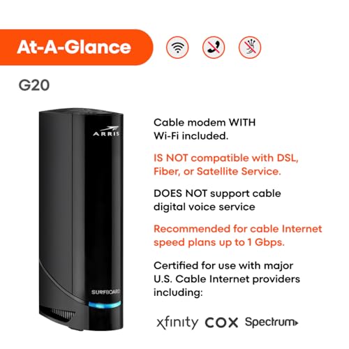 Cable Modem DOCSIS 3.1 Gigabit, 32x8, 4 OFDM Channels M316