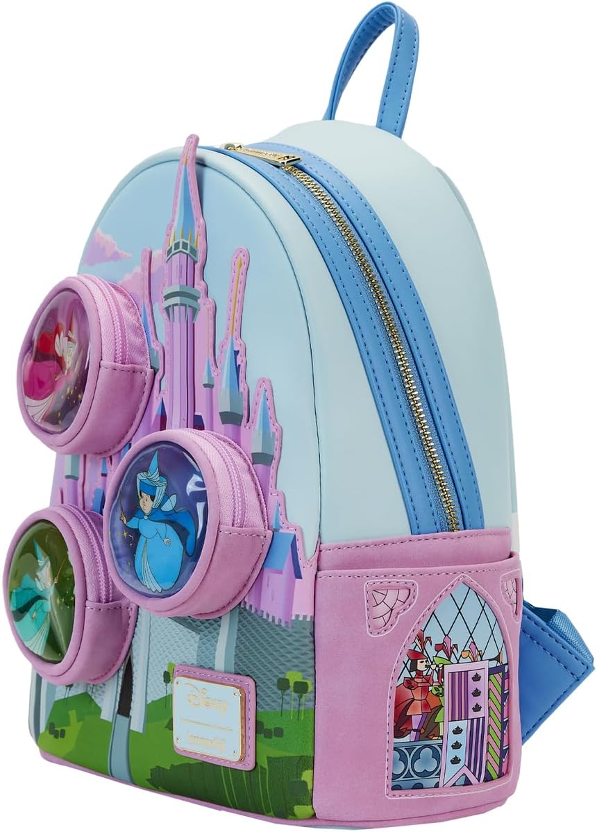 Disney Sleeping Beauty Stained Glass Castle Mini Backpack Q424264