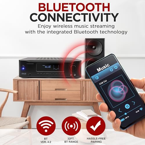 5.2-Channel Hi-Fi Bluetooth Stereo Amplifier for Home Speaker Subwoofer I575922