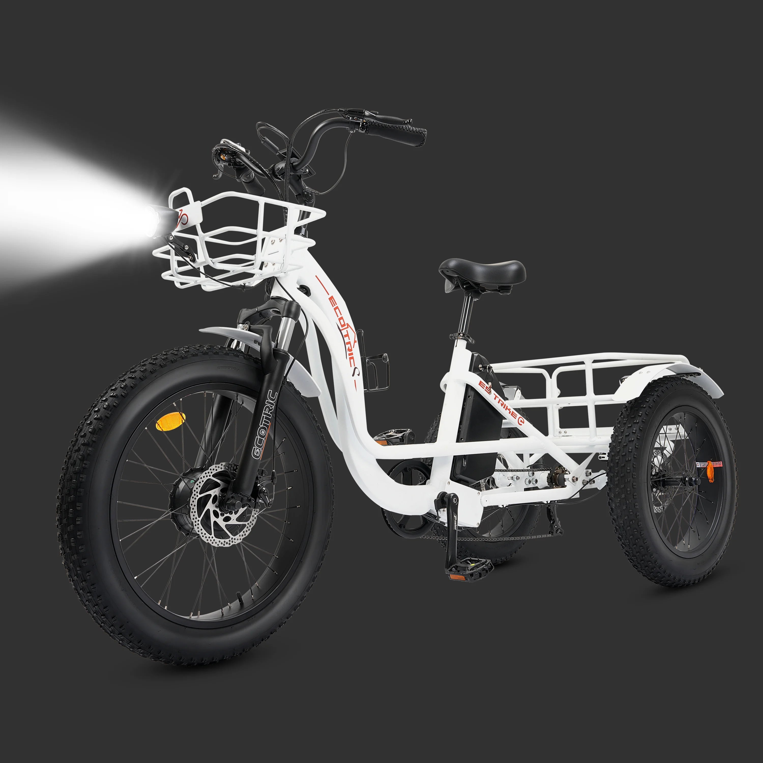 Electric Tricycle for Adults with Basket, 750W 48V, 3-Wheel Step-Thru H8104