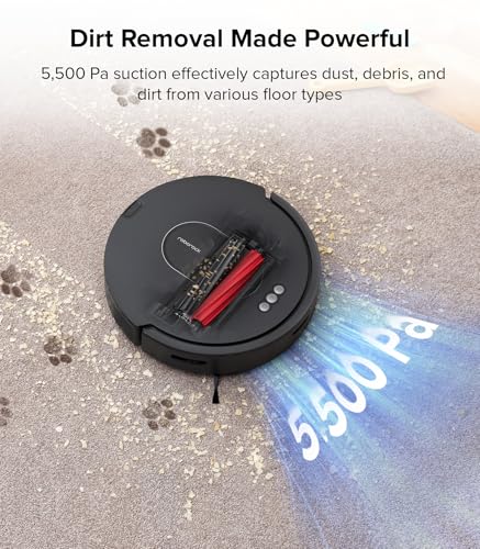 Robot Vacuum with Self-Empty Dock, 5500 Pa Suction, LiDAR Navigation E428049