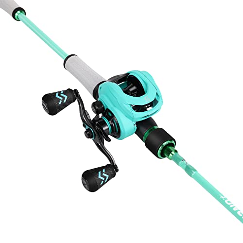 Fishing Rod and Reel Combo, Spinning and Baitcasting Pole with Graphite Blanks O8586