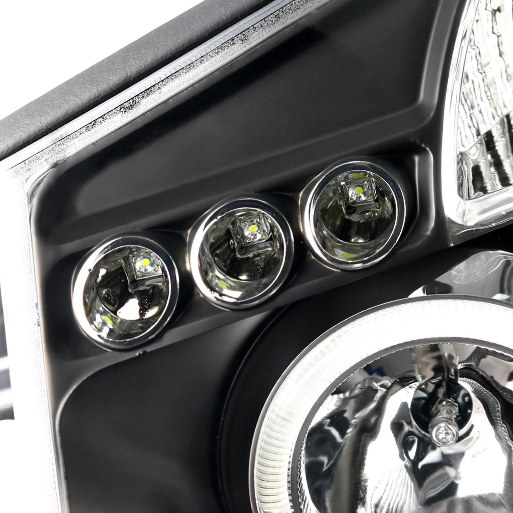 Halo Projector Headlights with LED Tail Lamps Combo for Nissan Titan 2004-2015 G928