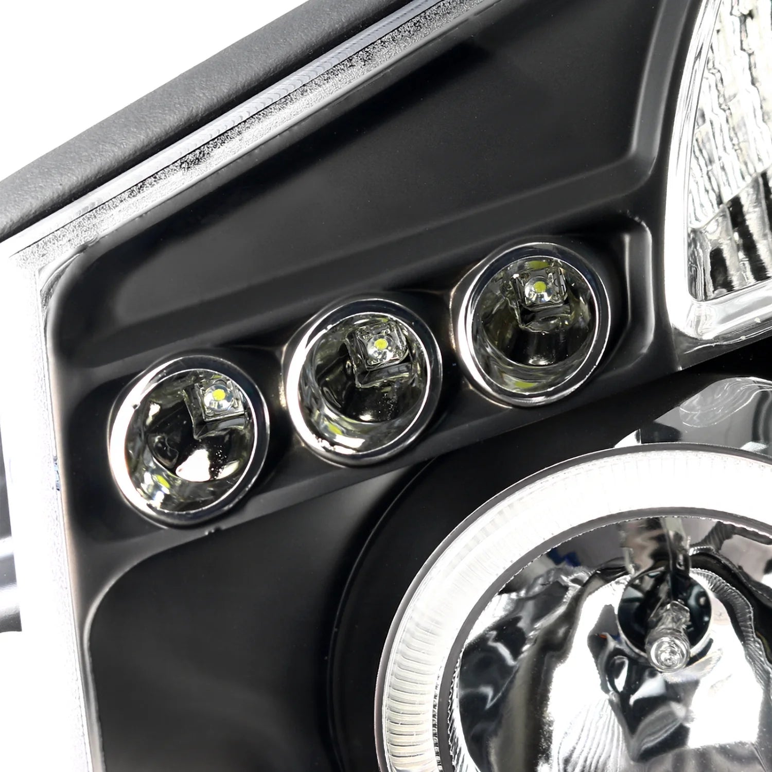 Halo Projector Headlights with LED Tail Lamps Combo for Nissan Titan 2004-2015 G928