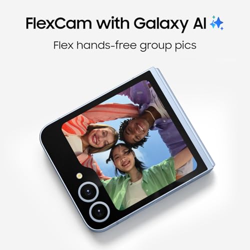 Galaxy Z Flip 6 AI Cell Phone, 256GB Unlocked Android Smartphone, Foldable Design T55062