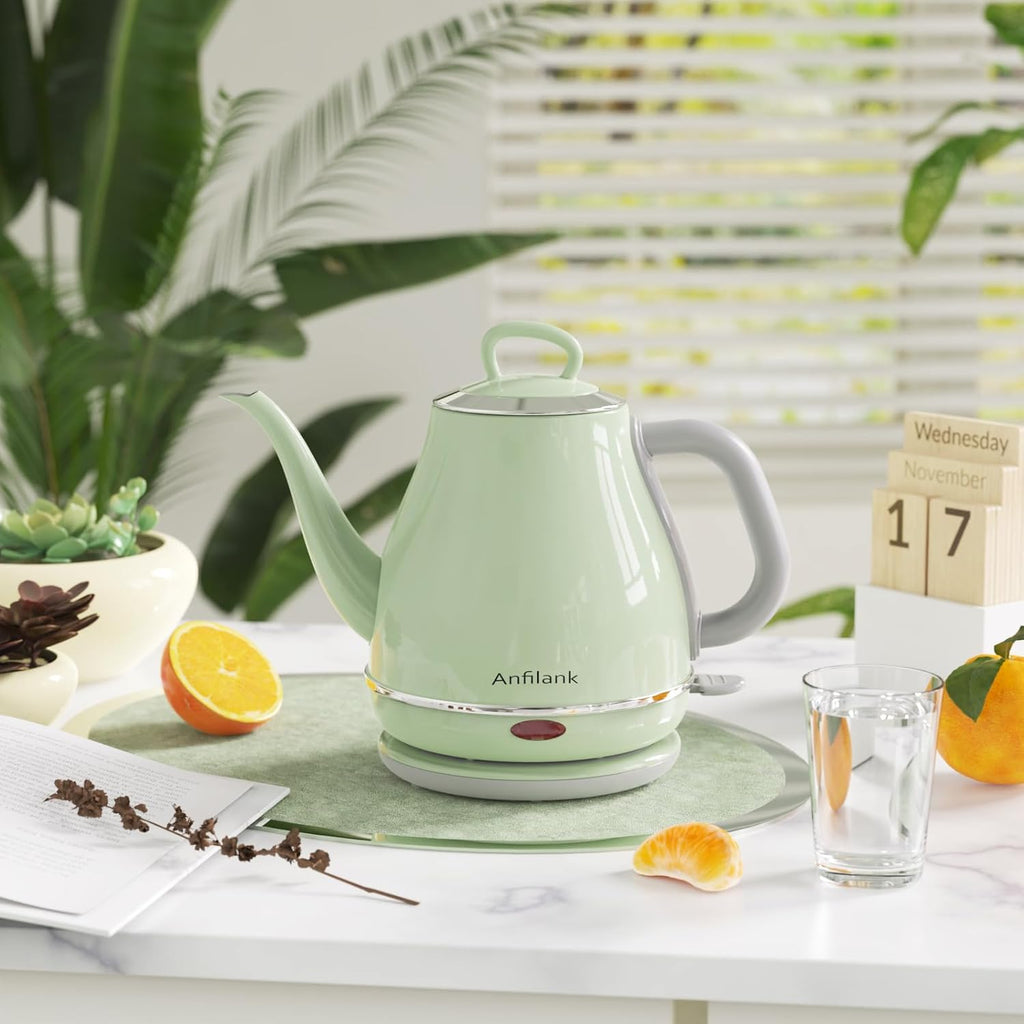Gooseneck Electric Kettle, 1L Stainless Steel, Auto Shut-Off U23807