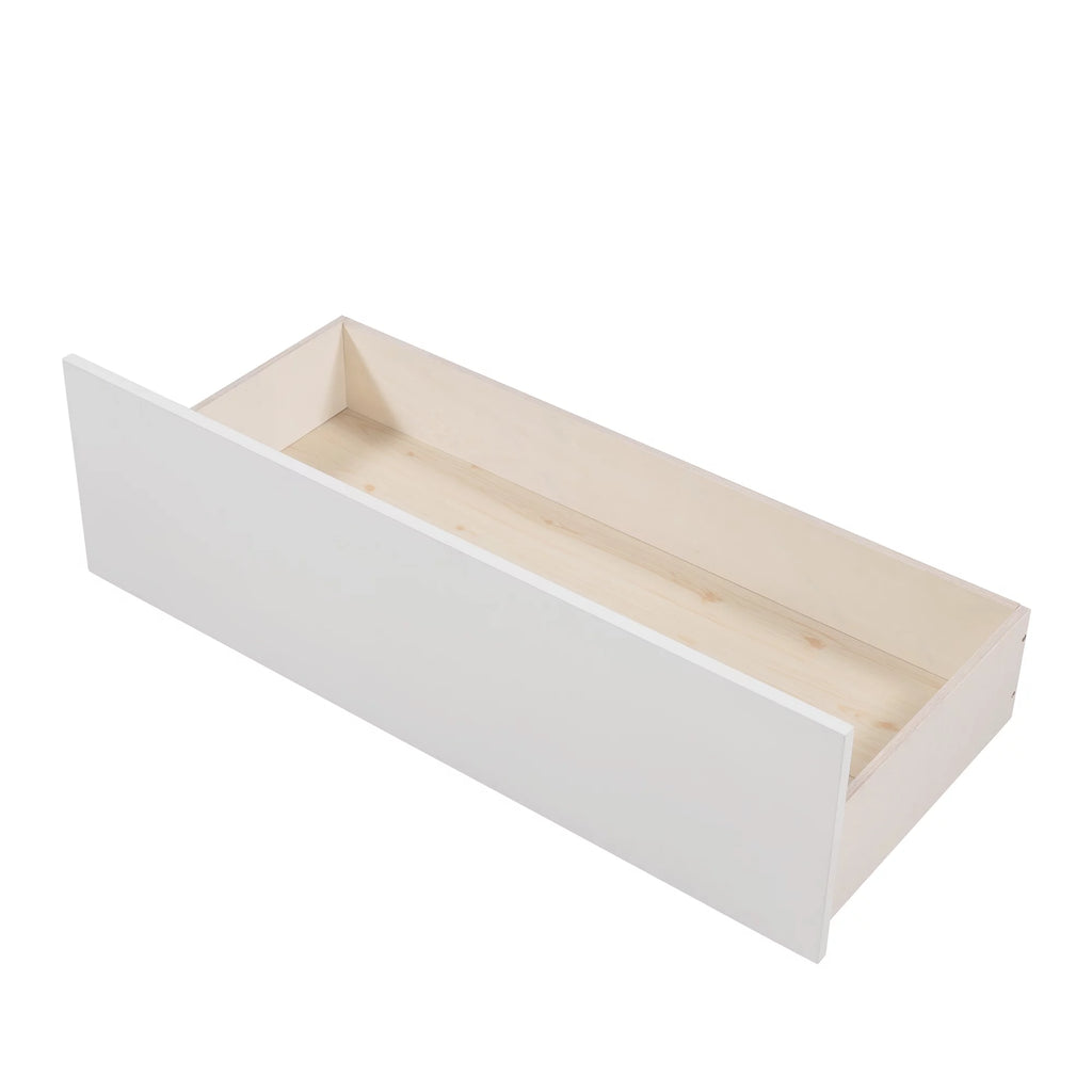 Twin Size House Bed with Drawers and Guard Rails O549