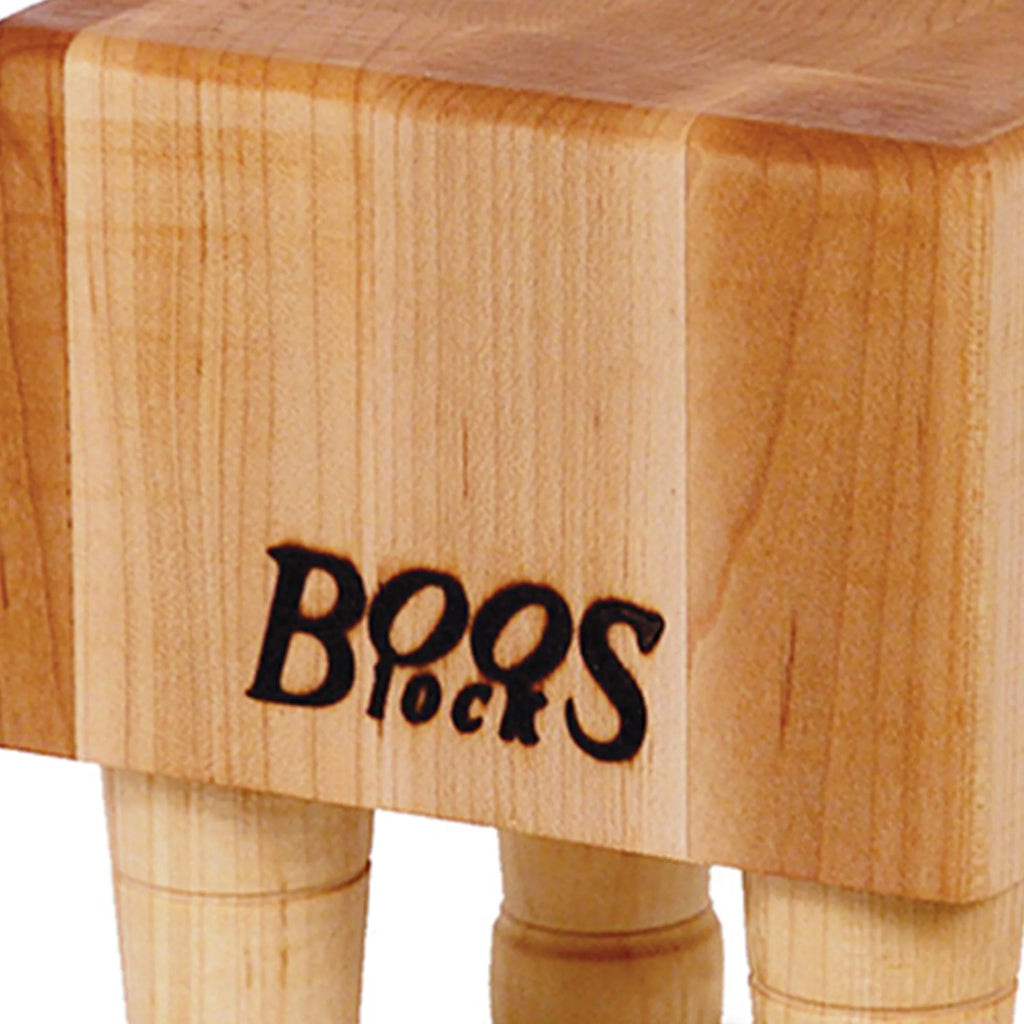Maple Wood Cutting Board with Feet, 6 x 6 Inches Z166335