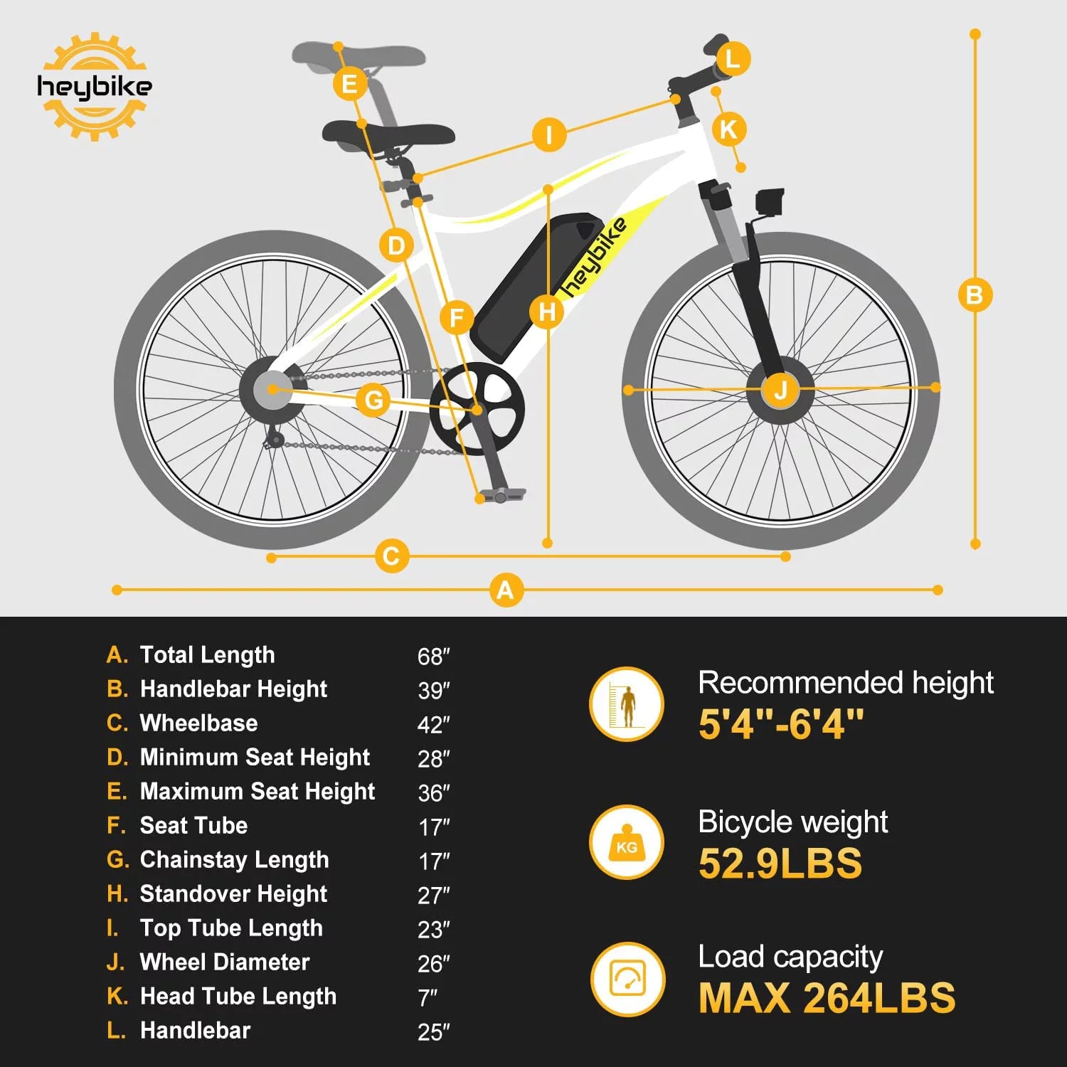 Electric Bike for Adults with 500W Motor and Removable Battery B4535