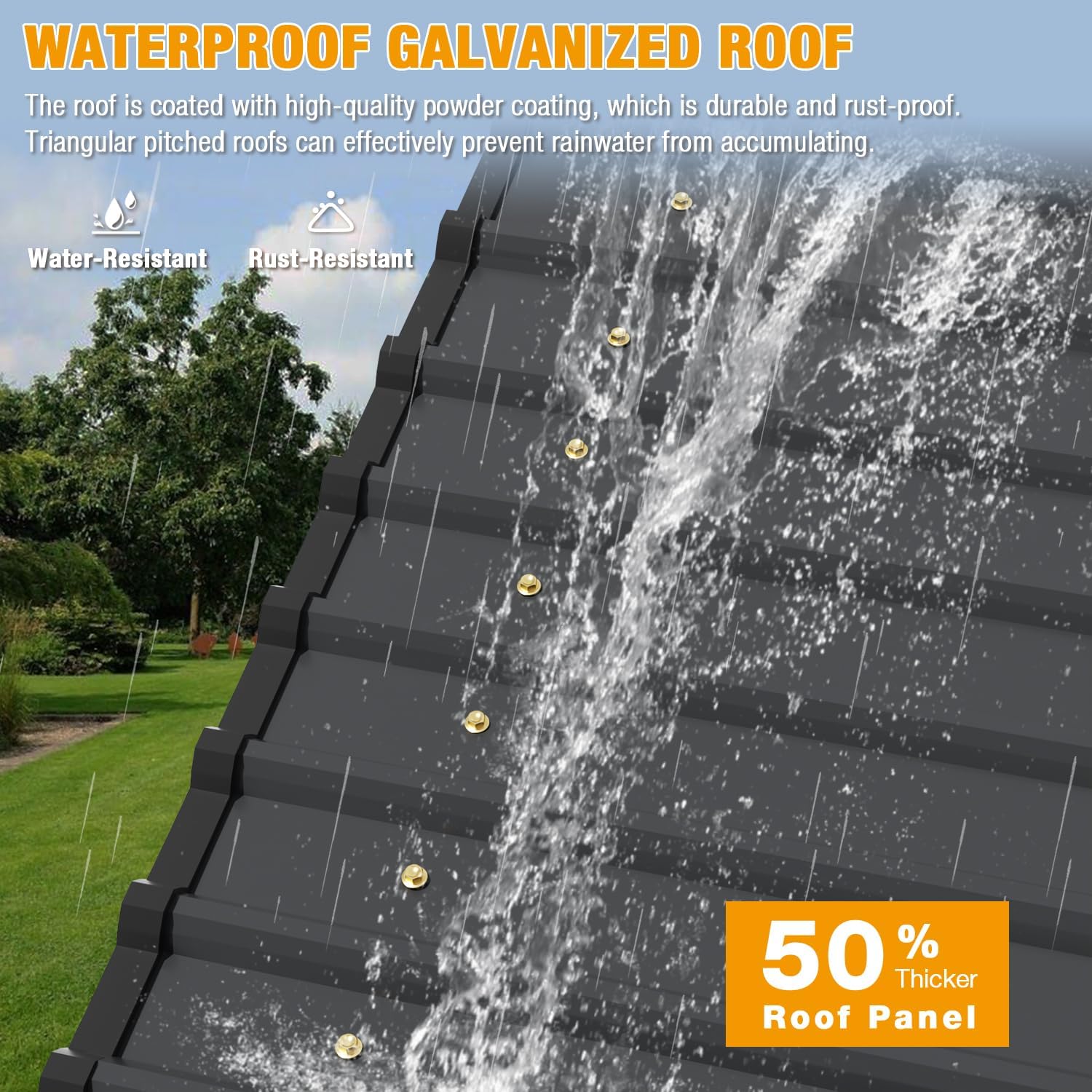 20' x 20' Metal Carport with Galvanized Steel Roof for SUV, Truck and Boats F287162