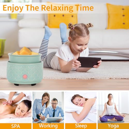 Ceramic Wax Melt Warmer, 3-in-1 Electric Fragrance Candle Burner Y224