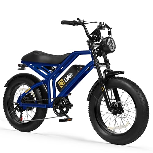 Electric Bike for Adults 1500W Peak Motor 20" Fat Tires 28MPH Removable Battery Dual Suspension 7-Speed M72522