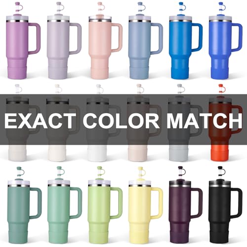 Silicone Spill Proof Stopper Set with Straw Cover Cap for 30oz 40oz Tumbler D5250