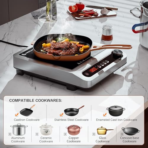 Induction Cooktop, 1800W Portable Burner with Timer Y4884