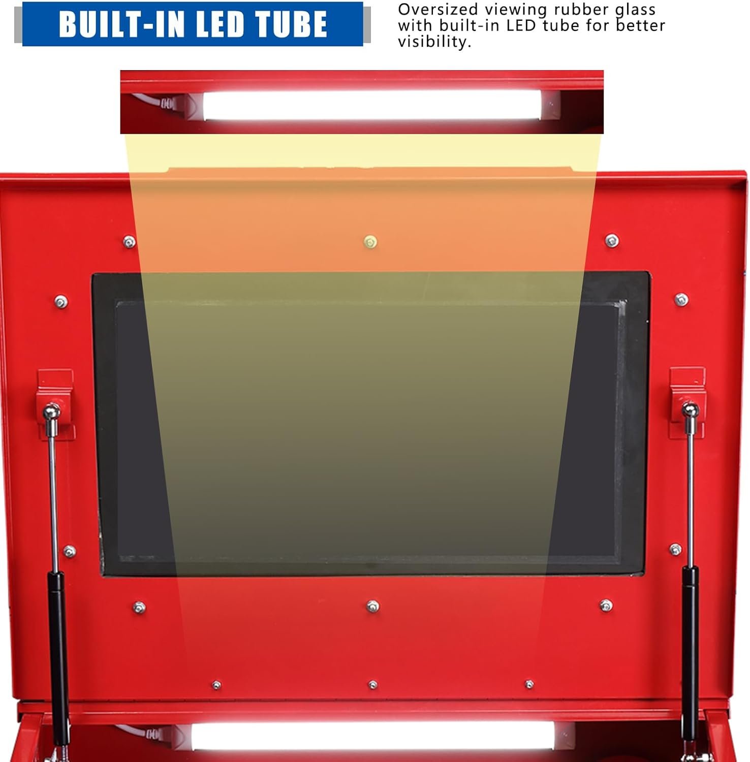 Portable Bench Top Sand Blasting Cabinet with Spray Gun for Rust Removal D5045