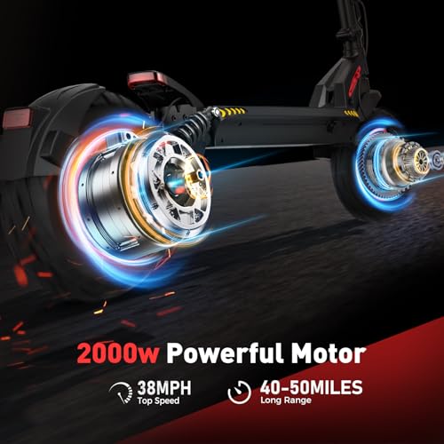 Electric Scooter for Adults, 28 MPH Top Speed, 40 Mile Range, Foldable E883
