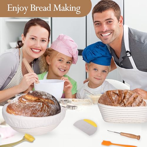 Sourdough Bread Proofing Baskets and Baking Supplies Kit S7421