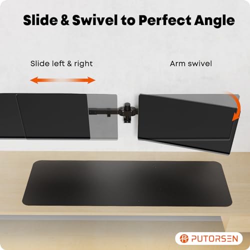 Dual Monitor Wall Mount for 24-38 Inch Screens, VESA 75x75/100x100mm, Black L240
