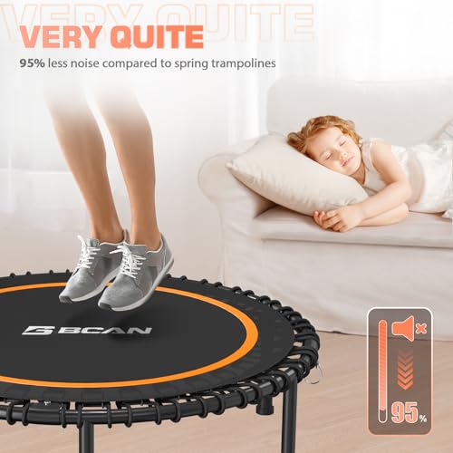 Foldable Mini Trampoline with Adjustable Foam Handle M67736