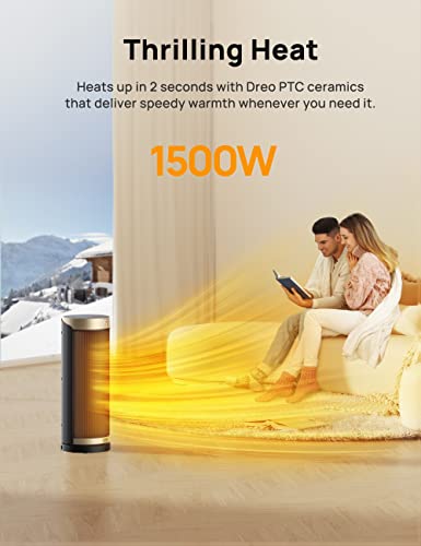 Portable Electric Space Heater with Oscillation, Timer and Remote X9059