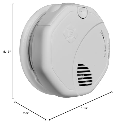 Wireless Photoelectric Smoke and Carbon Monoxide Combo Alarm with Voice and Location I724387
