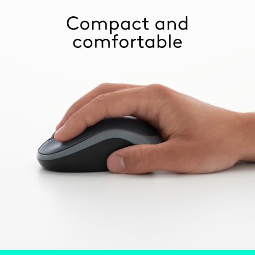 Wireless Mouse, 2.4GHz USB Receiver, 12-Month Battery, 1000 DPI Optical Tracking I608686