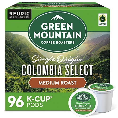 Green Mountain Coffee Roasters Half Caff, Single-Serve Keurig K-Cup Pods, Medium Roast Coffee Pods, 32 Count