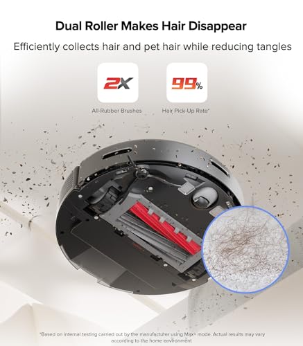 Robot Vacuum with Self-Empty Dock, 5500 Pa Suction, LiDAR Navigation E428049
