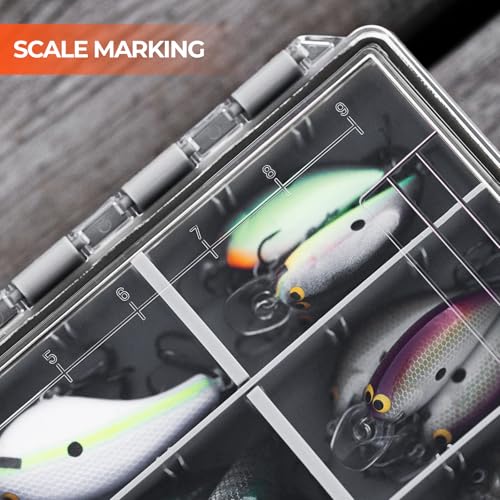 Waterproof Tackle Box with Removable Dividers, 3600 and 3700 Trays Q482255