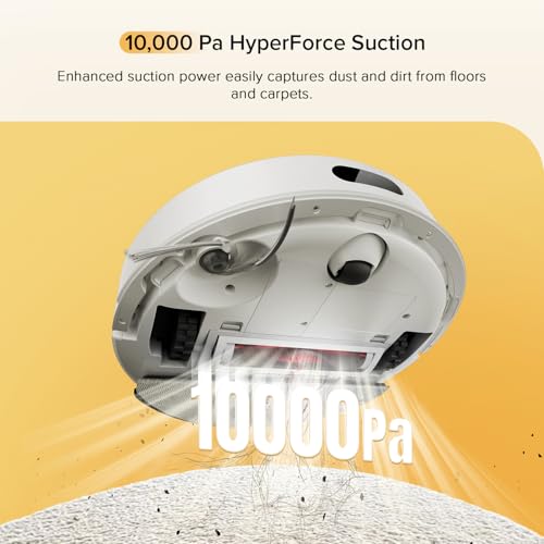 Robot Vacuum with Self-Empty Dock, 5500 Pa Suction, LiDAR Navigation E428049