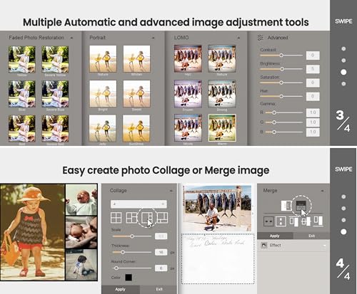 Photo Scanner for 4x6 inch Photos, Auto Crop, Mac and PC Compatible N47178