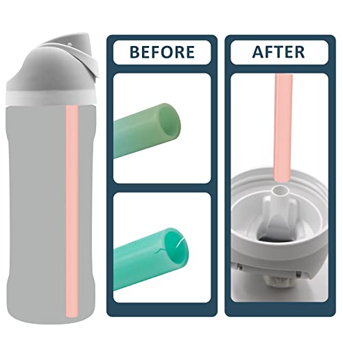 Replacement Straws for 19oz 24oz 32oz Water Bottle, 3pcs Reusable with Cleaning Brush G252489
