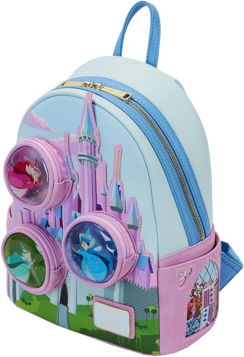 Disney Sleeping Beauty Stained Glass Castle Mini Backpack Q424264