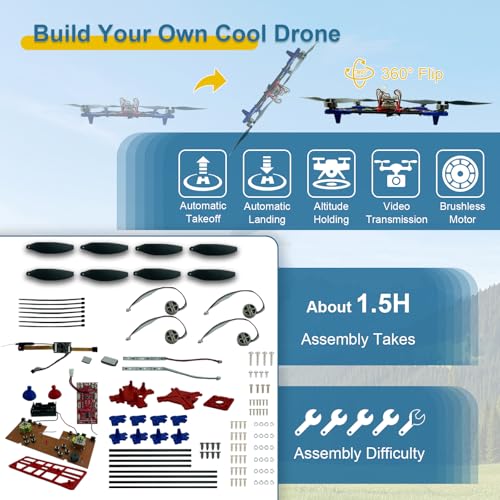 DIY Quadrotor Drone Kit with Brushless Motor for STEM Learning Q8265