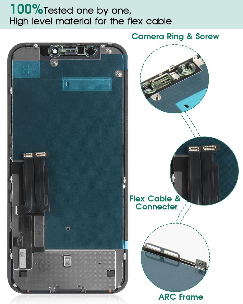 iPhone XR Screen Replacement LCD with Digitizer and Sensor Glass V80568