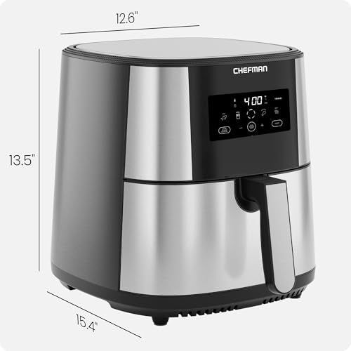 XL 8-Qt Touch Air Fryer, Digital Presets, Nonstick Dishwasher-Safe L9402